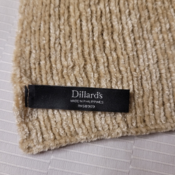 Dillard’s Tan Velvet Stretch Scarf - Picture 3 of 6